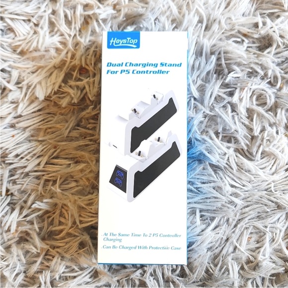 NeW PLAYSTATION 5 CONTROLLER DOCK NEW  charge 2 controllers at once pS5 - Picture 3 of 6